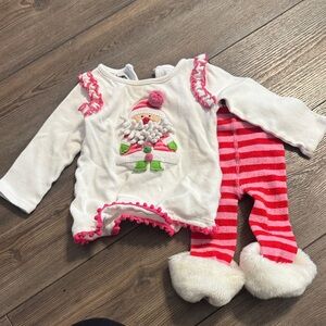 Mud Pie Baby Outfit with Pink Accents